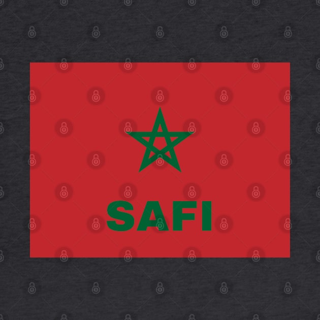 Safi City in Moroccan Flag by aybe7elf